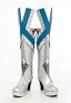 Rival Chica Reina Cosplay Botas de tacón alto de plata con diamantes de acrílico