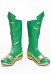 Zapatos de cosplay de superheroína rival Botas de cuero verdes