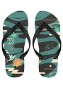 Tongs Verts Motif Feuilles Dérivé Kazuha Accessoire Flip Flops Chaussures de Plage Natation Été