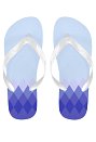 Ganyu Derivative Flip Flops Gradient Diamond Printed Sandals for Swimming Bathing