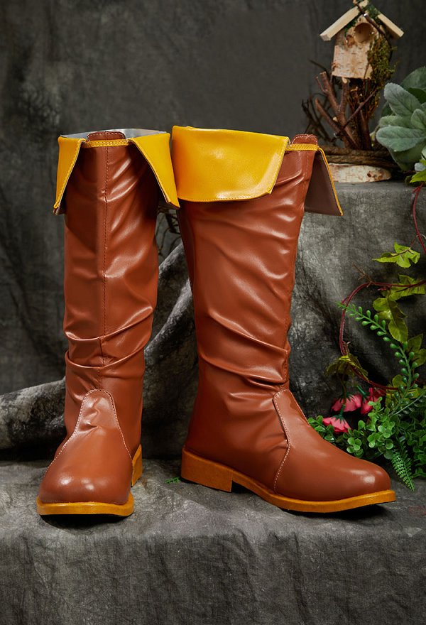 The Legend of Zelda Link Cosplay Botas marrones de hombre mejoradas