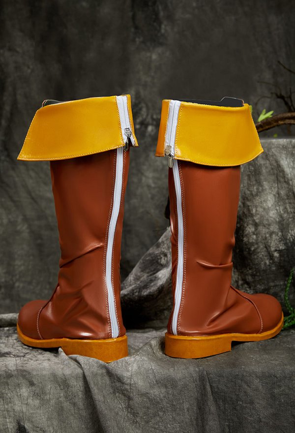 The Legend of Zelda Link Cosplay Botas marrones de hombre mejoradas