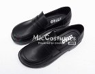 Square Toe Half Vamp PU Japanese School Shoes