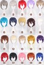 Universal Color Harajuku Anti-Warp Short Hair Buckle Cubnet Wig