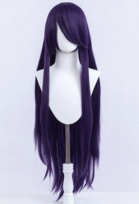Doki Doki Literature Club Yuri Cosplay Wig Long Straight Dark Purple Wig