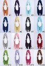 Multicolor Long Straight Wig with Long Bangs Cosplay Wig 100cm A
