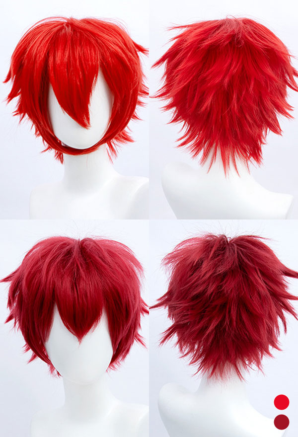 Universal Anime Spiel Cosplay Perücke Rote Serie Reverse Kurze Haare Perücke
