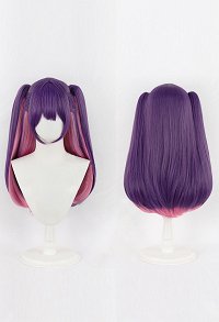 2.5 Dimensional Seduction Mikari Tachibana Cosplay Wig Pink Purple Long Straight Wig
