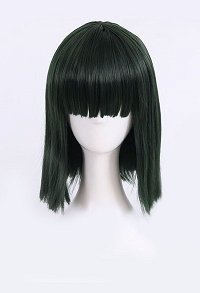 Cosplay Perücke Dunkelgrün Kurze Glatte Perücke mit Pony