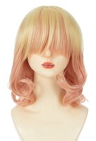 Cosplay Perücke Gelb Rosa Farbverlauf Kurze Bob Perücke Cosplay Perücke Gelb Rosa Farbverlauf Kurze Bob Perücke