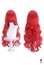 Anime Juego Peluca Cosplay Universal Serie Rojo 80cm Peluca Larga Rizada