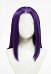 Titans Super Heroine Raven Stirn Spitze Cosplay Perücke Lila Kurze Perücke
