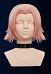 Peluca de Cosplay de Ninja Sakura Peluca Corta Rosa Ahumado