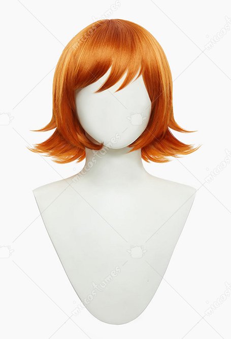Taimanin Asagi Igawa Sakurako Spy Perücke Orange Kurz Perücke