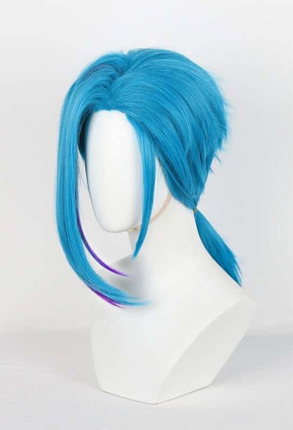 Peluca de Cosplay Peluca Corta Azul