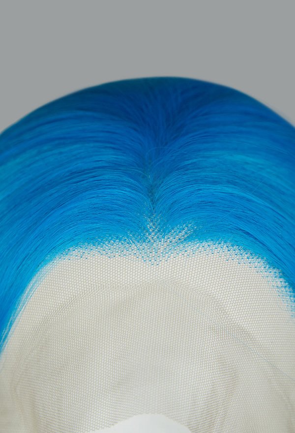 Arcane LOL Jinx Cosplay Spitzen Haar 140cm Beauty Tip Handhaken Perücke
