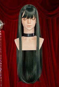 ZOMST Sua Cosplay Wig Dark Green Long Straight Wig