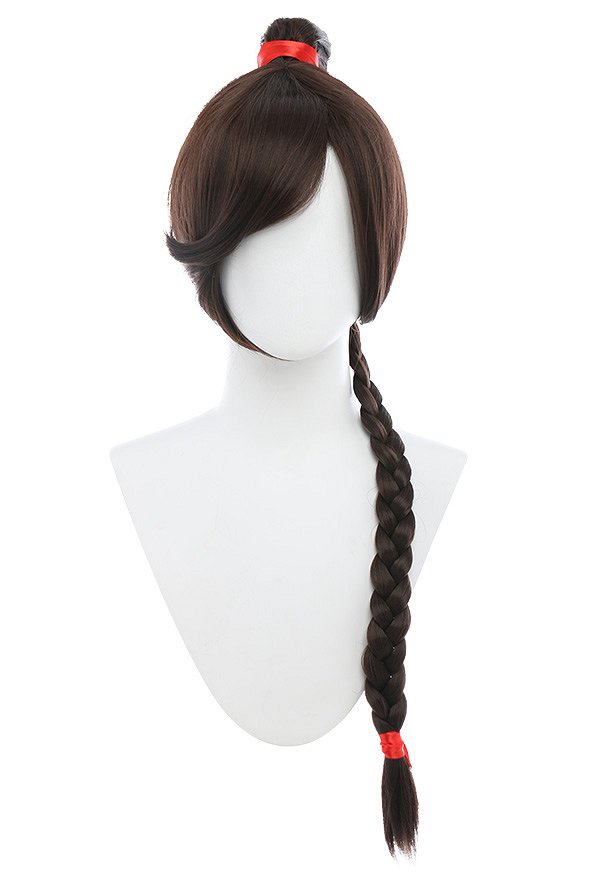 Avatar Ty Lee Braid Brown Cosplay Wig
