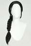 Avatar Airbender Legend of Korra Katara Cosplay Wig Black Long Straight Wig