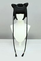 Kuroshitsuji Ran-Mao Cosplay Wig Short Black Wig with Long Braids Kuroshitsuji Ran-Mao Cosplay Wig Short Black Wig with Long Braids