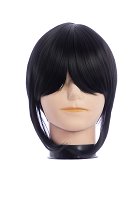 Peluca Cosplay de Kuroshitsuji Peluca Corta Lisa Negra