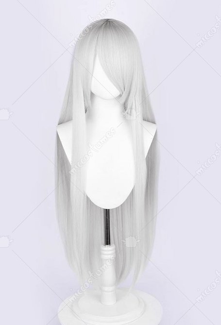 Bloodborne Doll Silver Long Wig Nr: Automata YoRHa Type A No.2 Cosplay Cosplay Wig