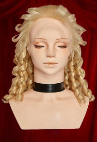 Barbara in a Christmas Carol Eden Cosplay Wig Golden Spiral Lace Wig