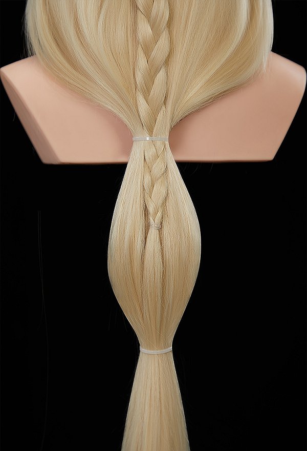 Barbara Dancing Princesses Genevieve Cosplay Wig Light Blonde 27.56-inch Long Braided Lace Wig