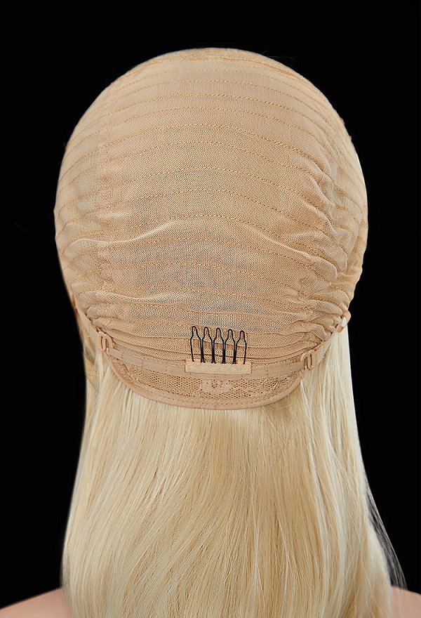 Barbara Dancing Princesses Genevieve Cosplay Wig Light Blonde 27.56-inch Long Braided Lace Wig