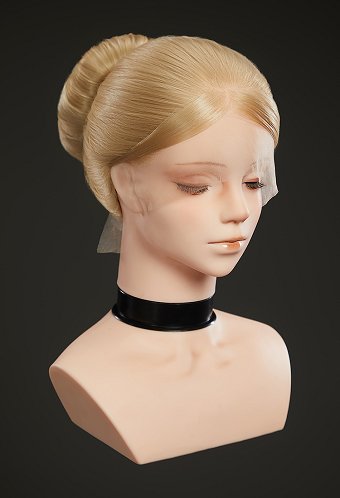 Peluca de Cosplay de Barbara The Island Princess Rosella Peluca Rubia con Encaje Frontal
