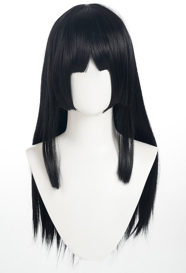 Inquisitor Cosplay Wig Black Long Straight Wig with Bangs
