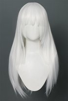 Inquisiteur Perruque de Cosplay Perruque Blanche Longue et Droite avec Frange Inquisiteur Perruque de Cosplay Perruque Blanche Longue et Droite avec Frange