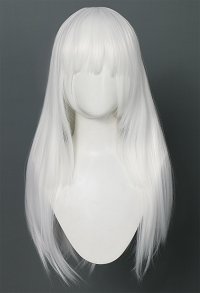 Inquisitor Cosplay Wig White Long Straight Wig with Bangs