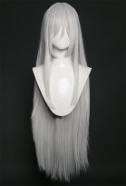 Sister Nun Cosplay Wig Silver White Long Straight Wig with Bangs Sister Nun Cosplay Wig Silver White Long Straight Wig with Bangs