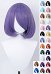 Short Bob Wig with Bangs Multicolor Optional Cosplay Wig