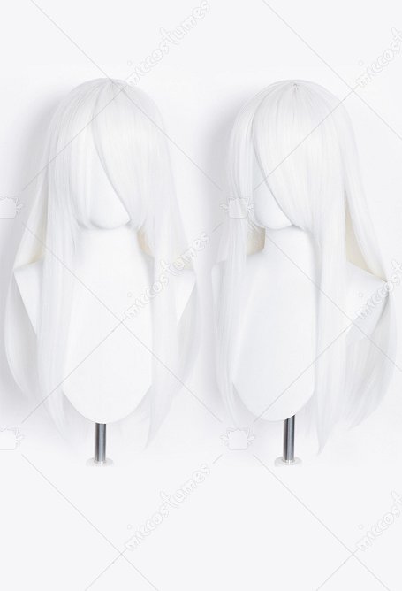 Perruque de Cosplay Longue Raide de Diverses Couleurs 60cm