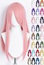 Long Straight Wig with Long Bangs Multicolor Optional Cosplay Wig