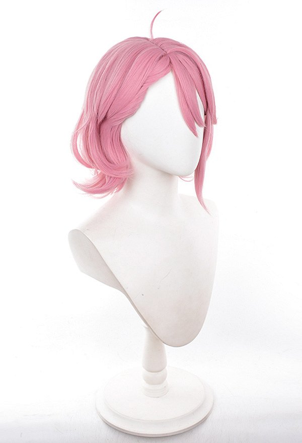 DDD Aira Shiratori Cosplay peluca corta peluca rosa