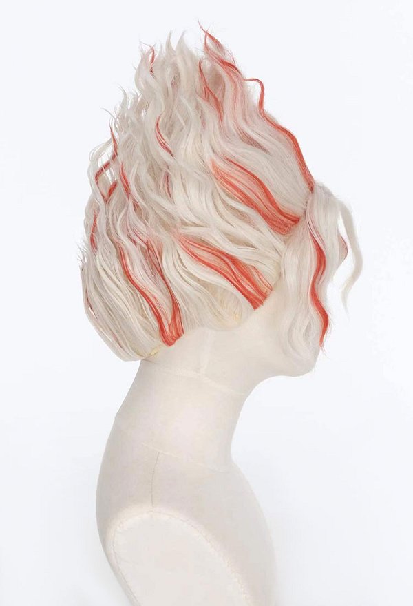 DDD Ken Takakura Cosplay Wig Short Red White Wig with Hairnet