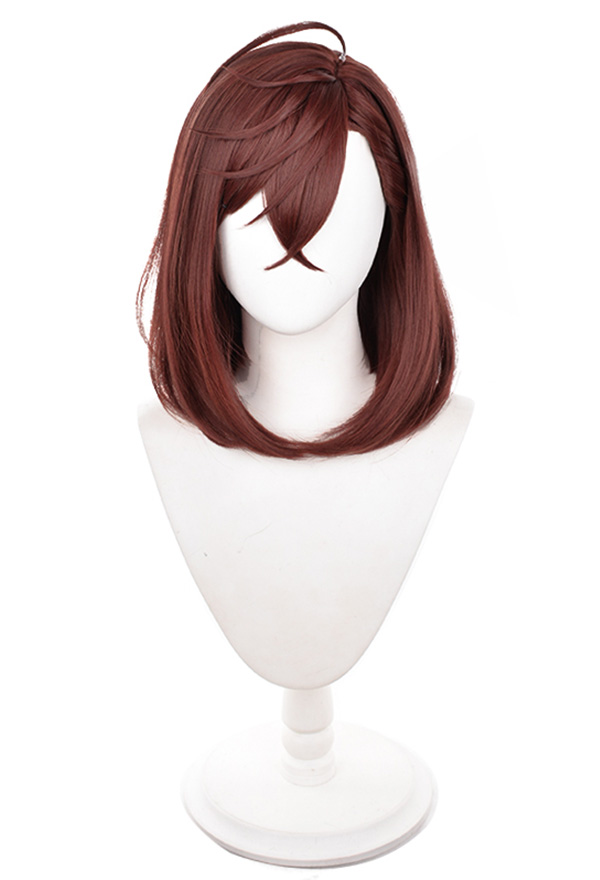 DDD Momo Ayase Peluca de cosplay peluca corta de color marrón rojizo