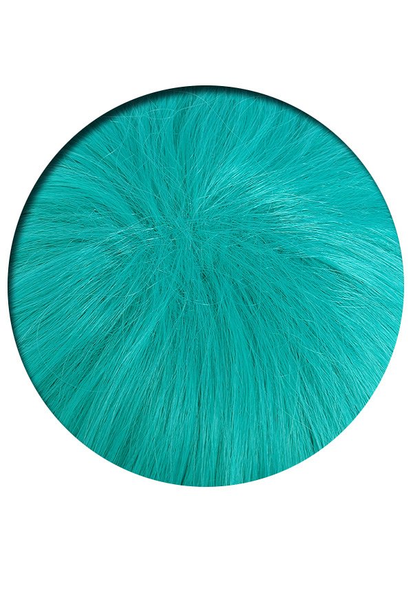 Anime Bulma Green Straight Long Cosplay Wig