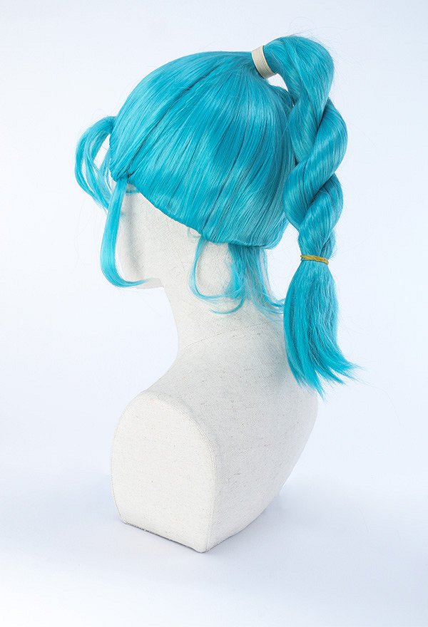 Anime Z Bulma Braid Ponytail Cosplay Wig