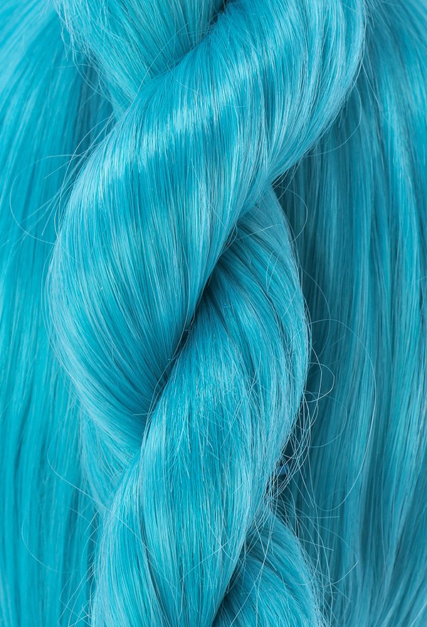 Anime Z Bulma Braid Ponytail Cosplay Wig