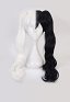 Danganronpa Monokuma Kimono Half Black White Double Tail Cosplay Wig