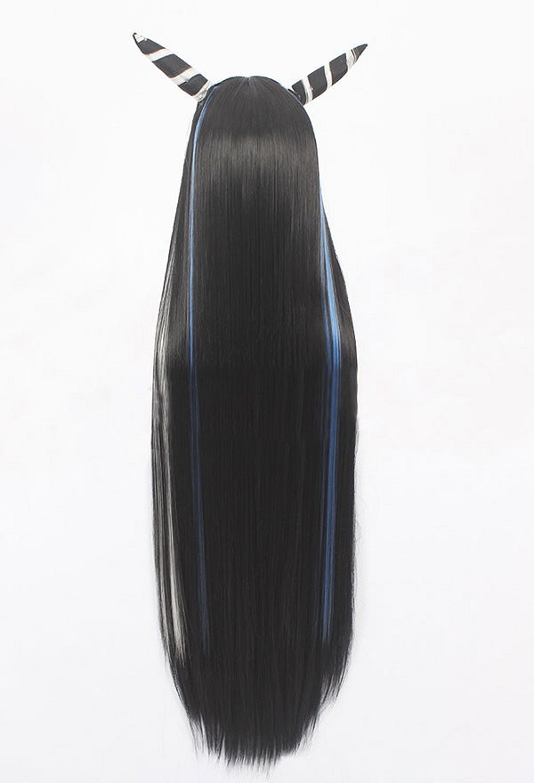 Danganronpa 2 Goodbye Despair Ibuki Mioda Long Straight Multi Color Cosplay Wig