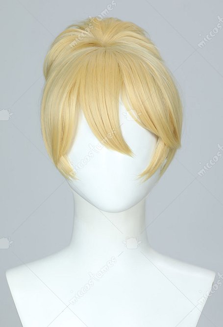 Panty Stocking Panty Cosplay Perücke gerade gelbe hohe Pferdeschwanz Perücke