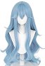 Mobile Suit Girl MS Girl Blue Long Curly Cosplay Wig