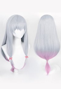 Eromanga Sensei Sagiri Izumi Long Silver Purple Gradient Cosplay Wig
