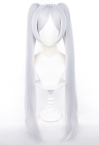 Friren: Beyond Journey's End Friren Cosplay Wig Silver White Double Ponytail Wig