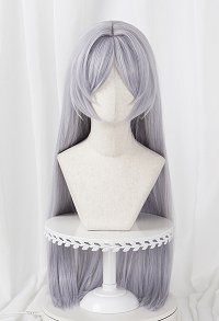 Friren at the Funeral Friren Cosplay Wig Long Straight Silver Grey Wig